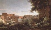 Jean Baptiste Camille  Corot View of the Colosseum from the Farnese Gardens (mk09) France oil painting artist